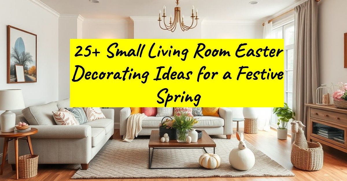 25+ Small Living Room Easter Decorating Ideas for a Festive Spring