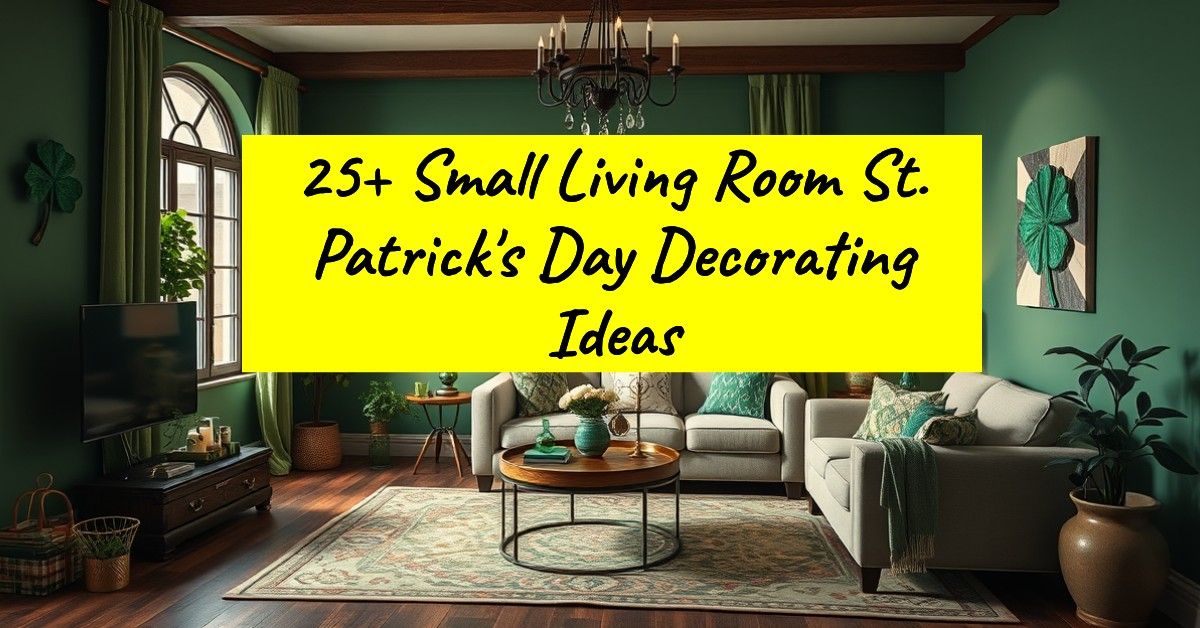 25+ Small Living Room St. Patrick's Day Decorating Ideas