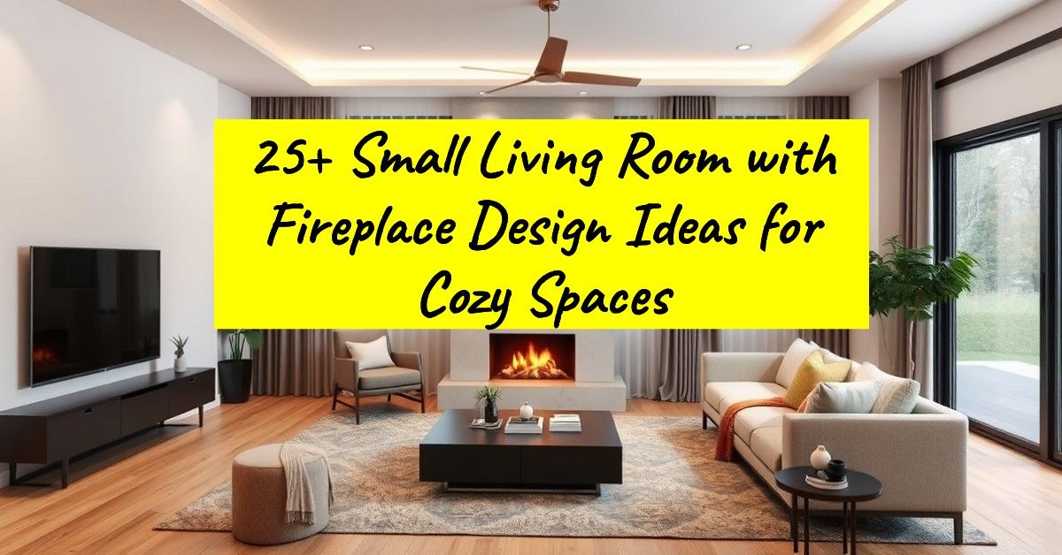 25+ Small Living Room with Fireplace Design Ideas for Cozy Spaces