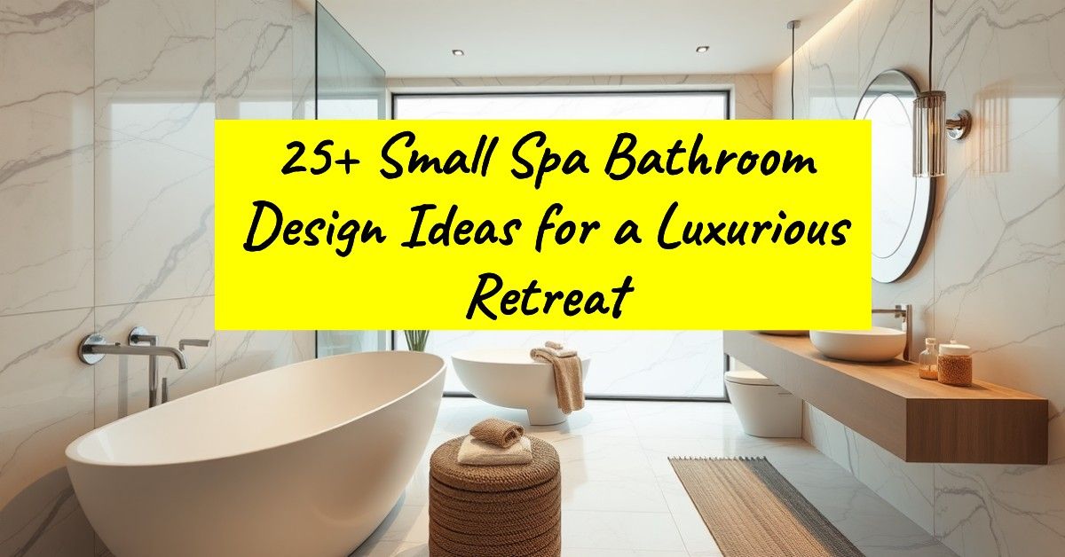 25+ Small Spa Bathroom Design Ideas for a Luxurious Retreat