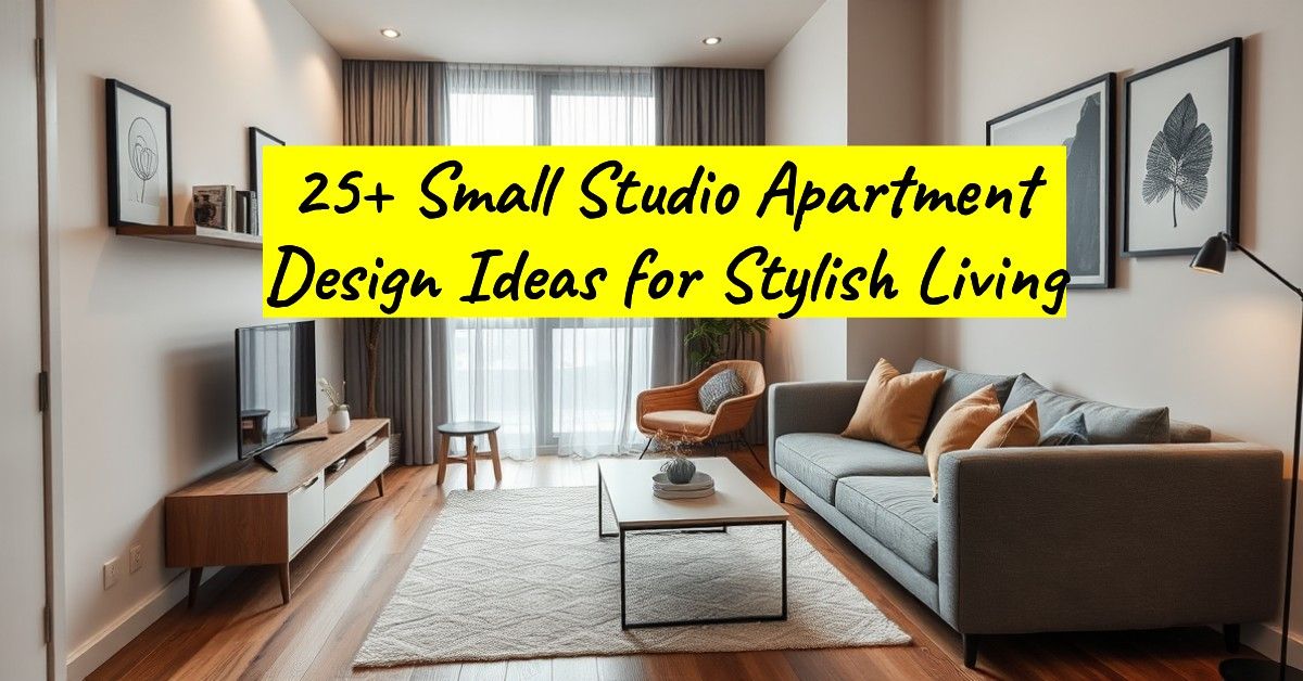 25+ Small Studio Apartment Design Ideas for Stylish Living