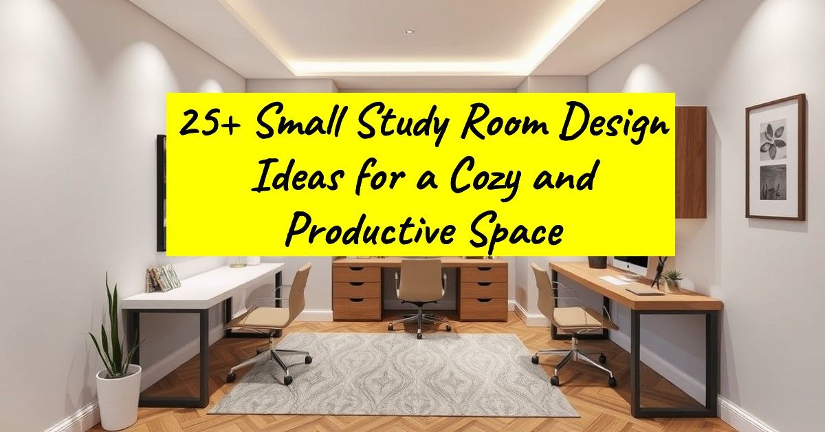 25+ Small Study Room Design Ideas for a Cozy and Productive Space