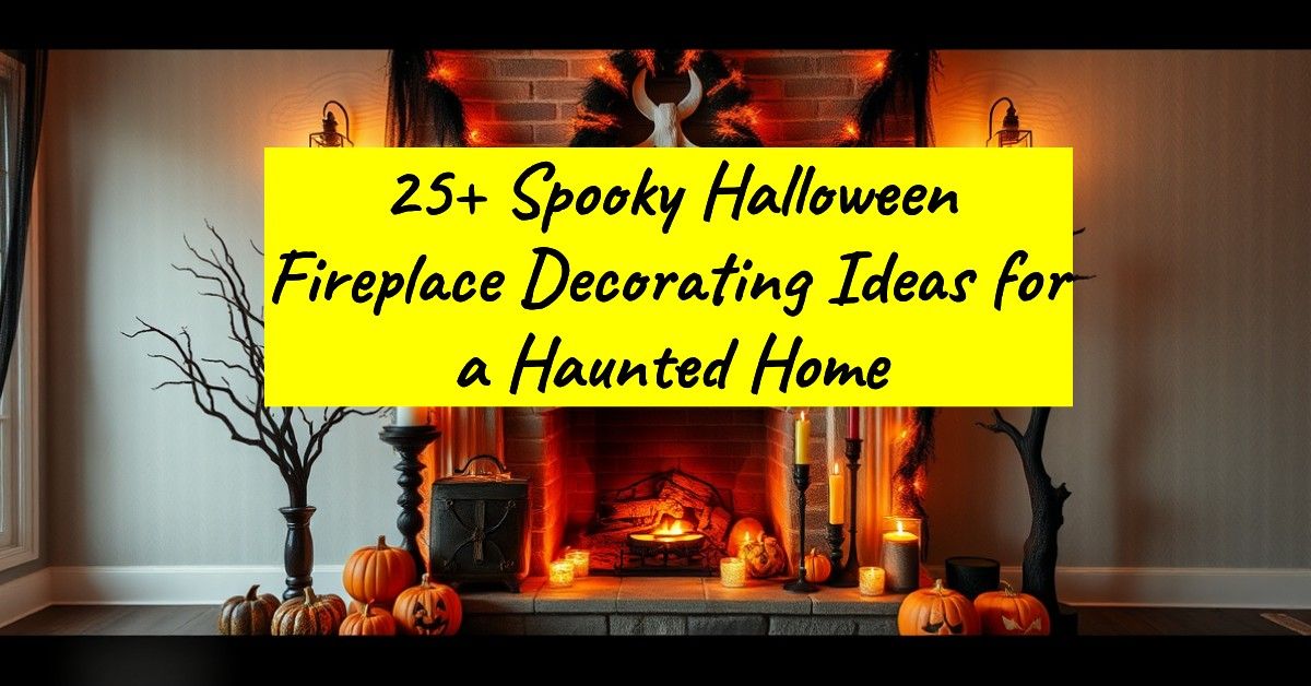 25+ Spooky Halloween Fireplace Decorating Ideas for a Haunted Home