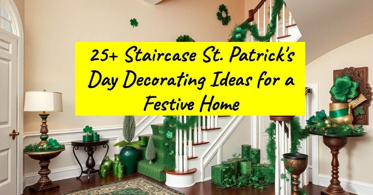 25+ Staircase St. Patrick's Day Decorating Ideas for a Festive Home