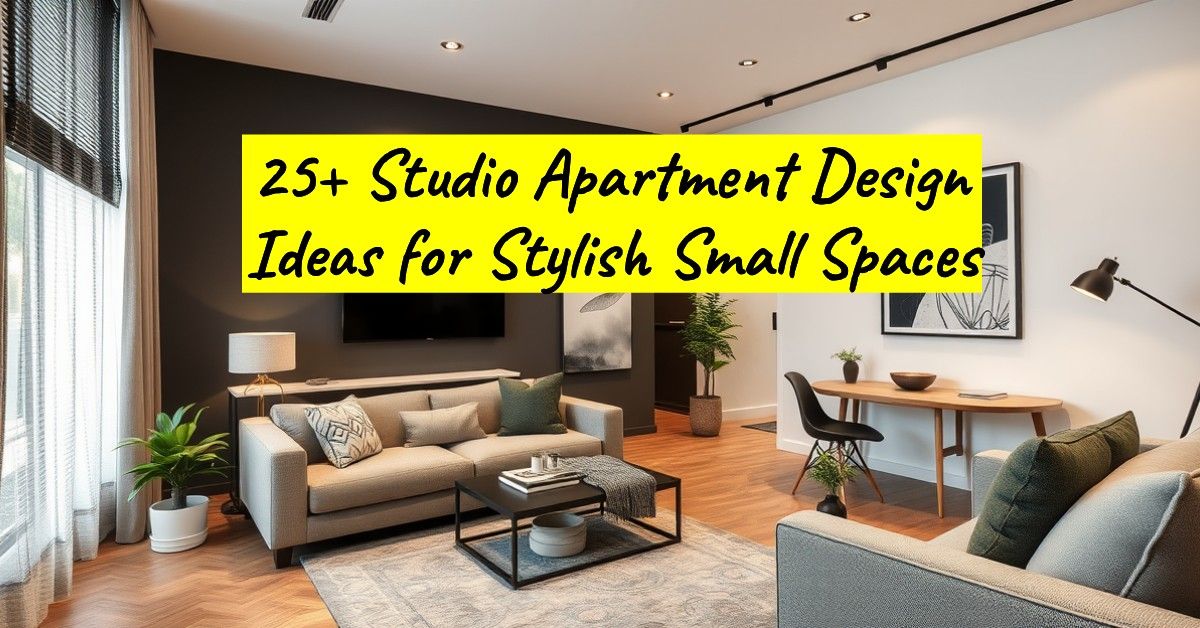 25+ Studio Apartment Design Ideas for Stylish Small Spaces