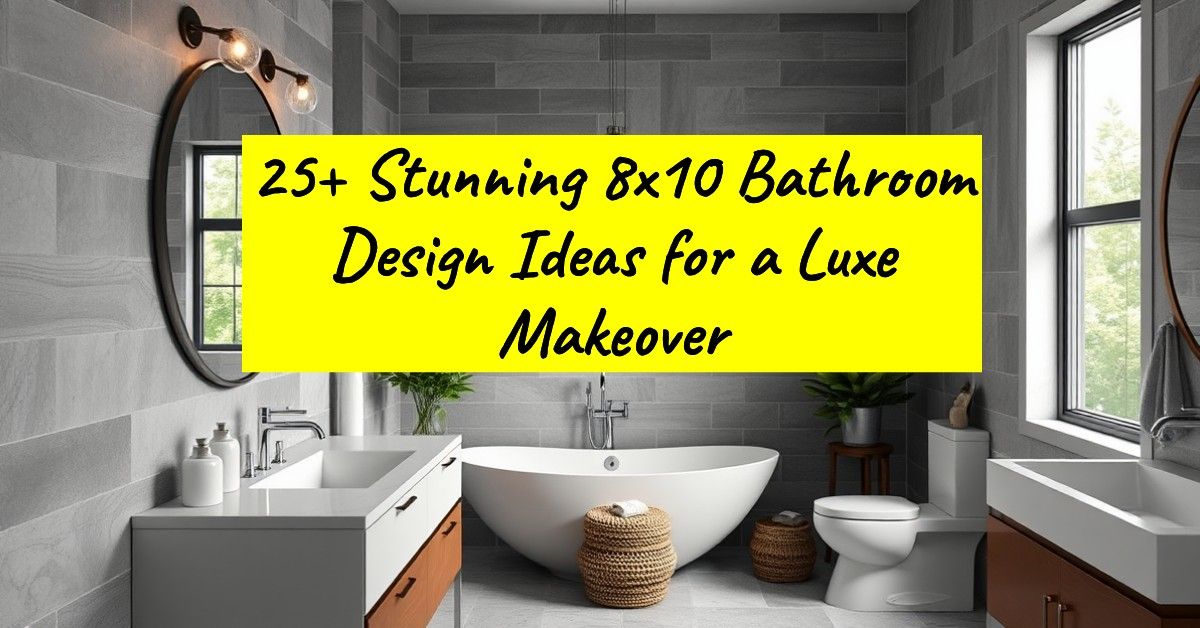 25+ Stunning 8x10 Bathroom Design Ideas for a Luxe Makeover