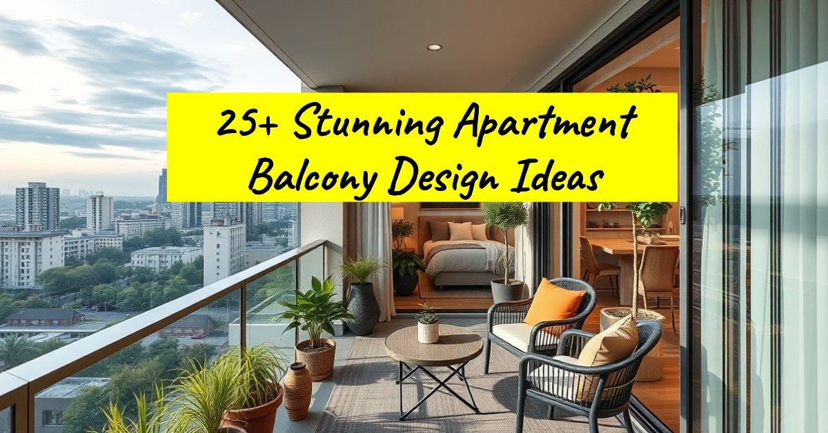 25+ Stunning Apartment Balcony Design Ideas