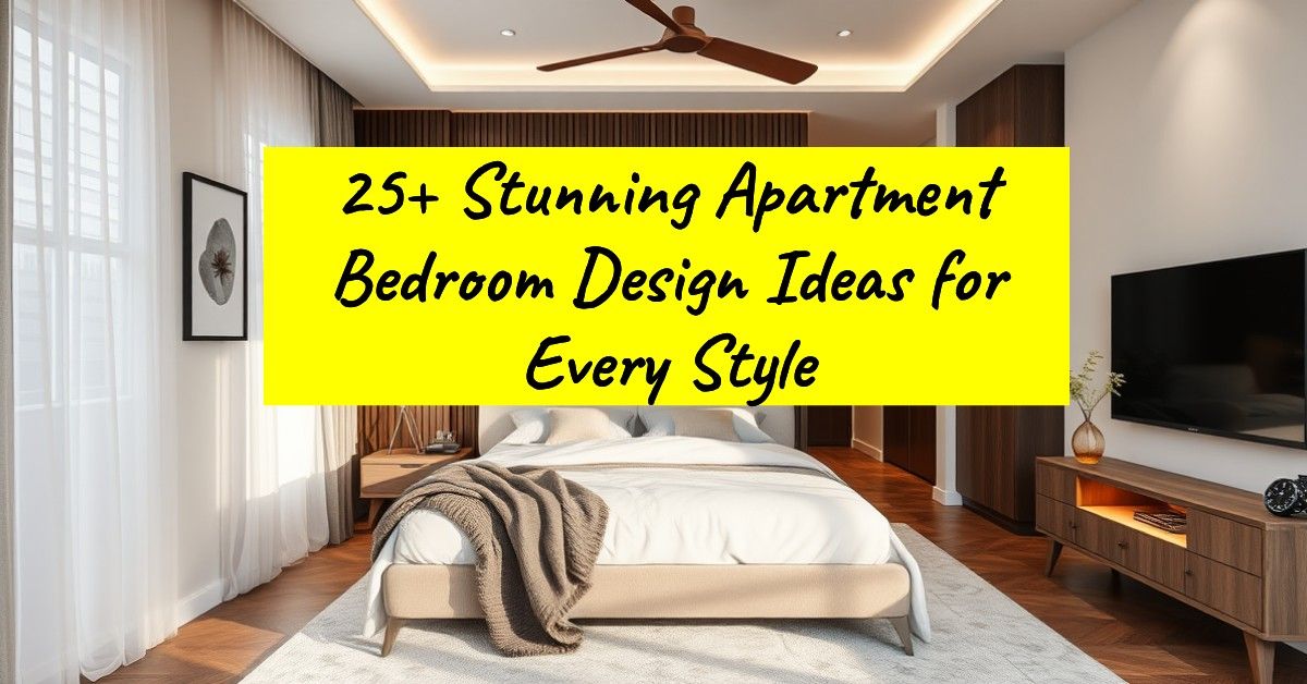 25+ Stunning Apartment Bedroom Design Ideas for Every Style