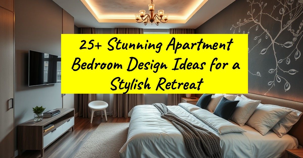 25+ Stunning Apartment Bedroom Design Ideas for a Stylish Retreat