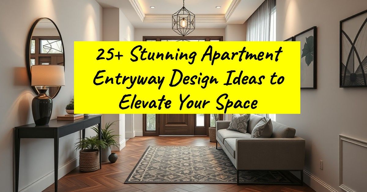 25+ Stunning Apartment Entryway Design Ideas to Elevate Your Space