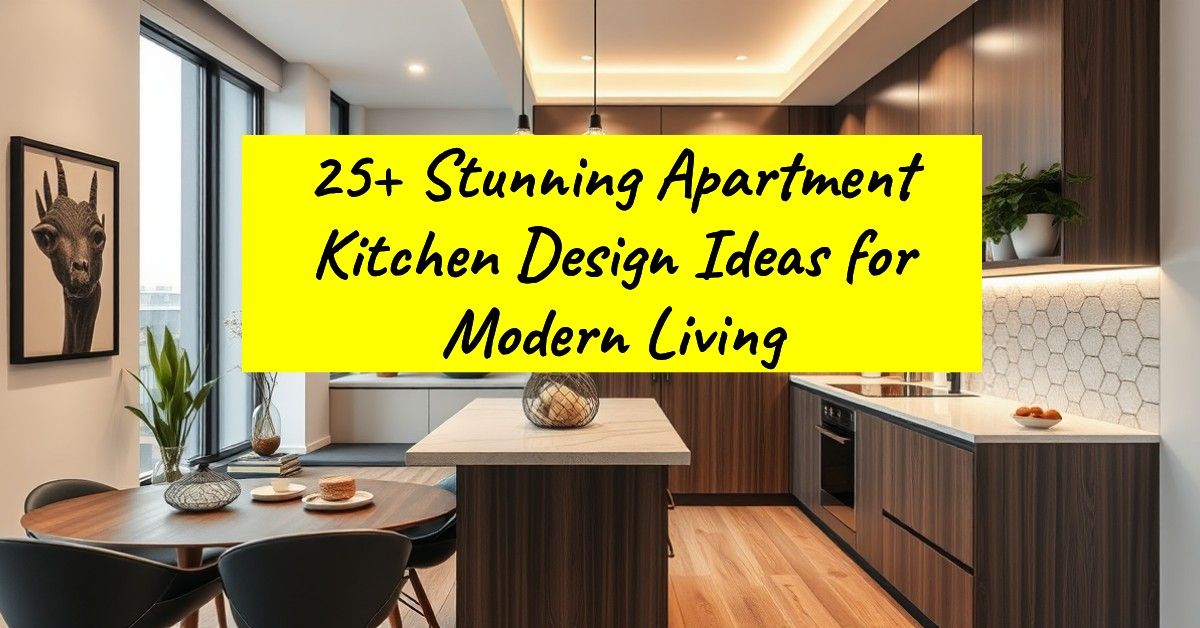 25+ Stunning Apartment Kitchen Design Ideas for Modern Living