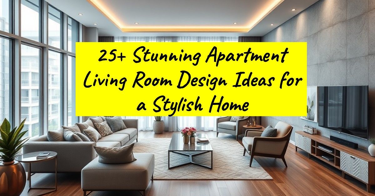 25+ Stunning Apartment Living Room Design Ideas for a Stylish Home