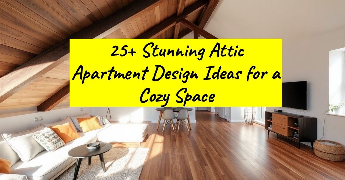 25+ Stunning Attic Apartment Design Ideas for a Cozy Space