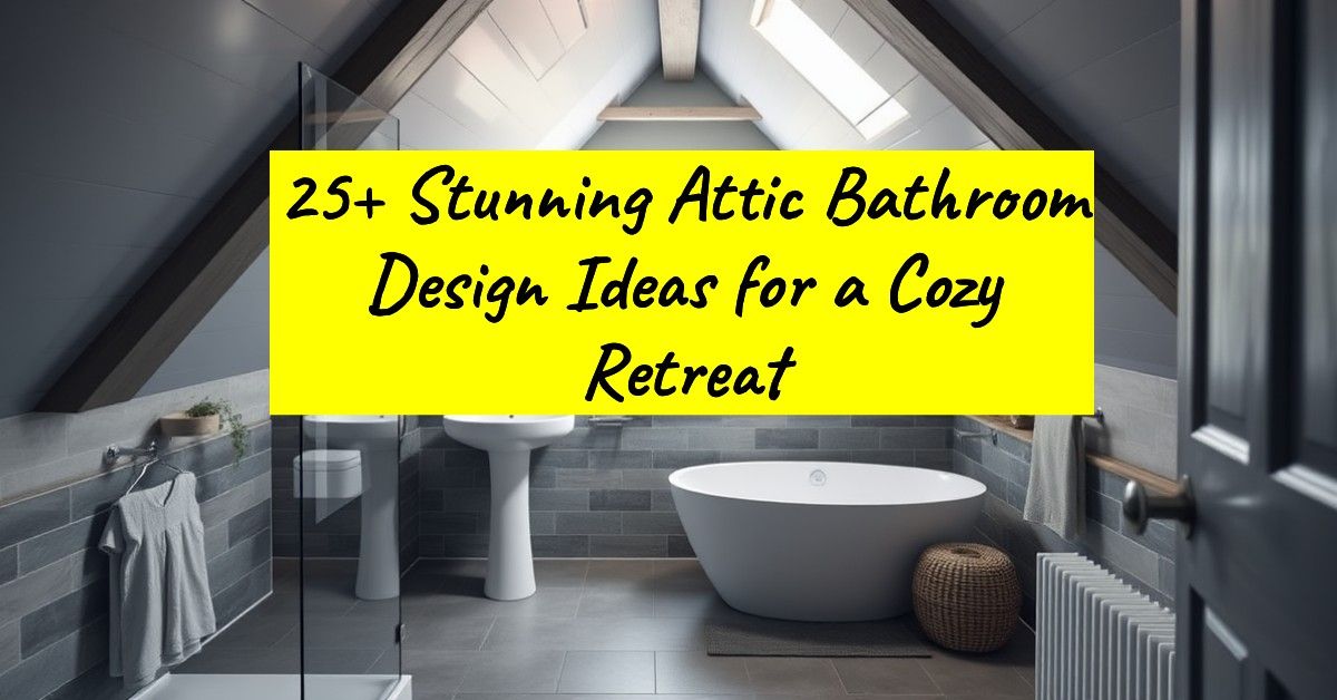 25+ Stunning Attic Bathroom Design Ideas for a Cozy Retreat