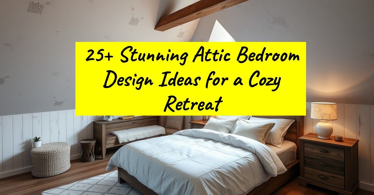 25+ Stunning Attic Bedroom Design Ideas for a Cozy Retreat