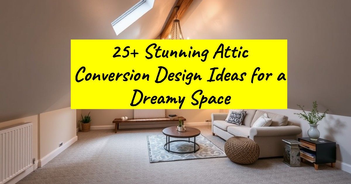 25+ Stunning Attic Conversion Design Ideas for a Dreamy Space