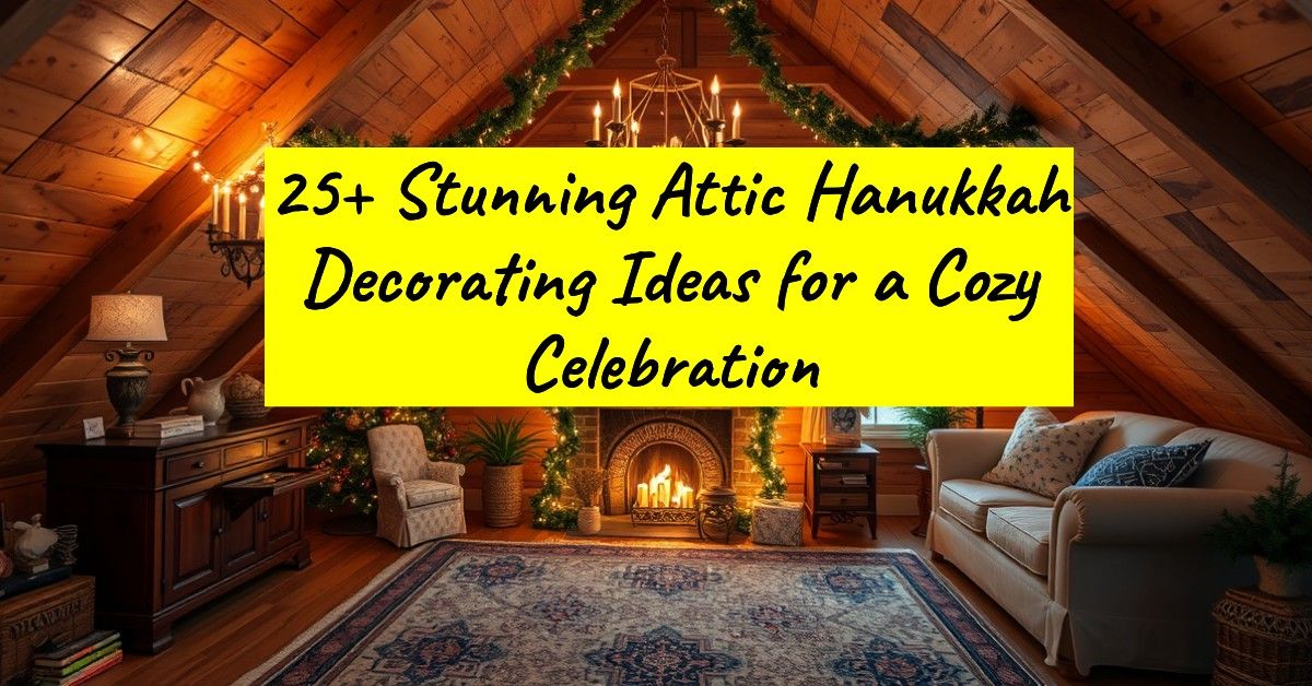 25+ Stunning Attic Hanukkah Decorating Ideas for a Cozy Celebration