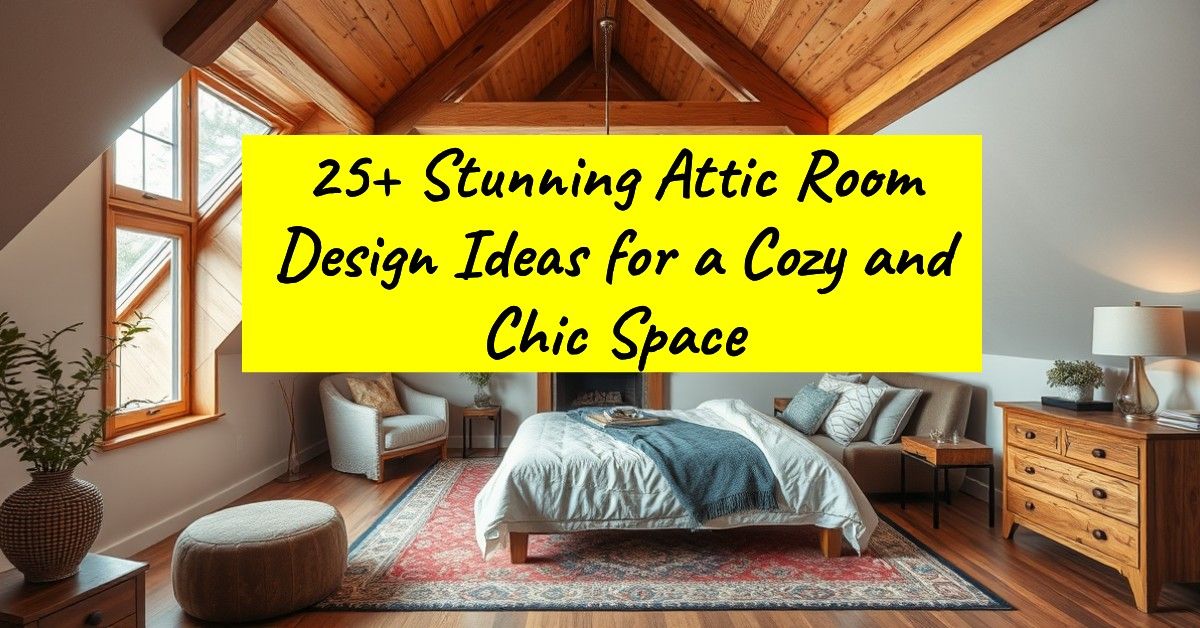 25+ Stunning Attic Room Design Ideas for a Cozy and Chic Space