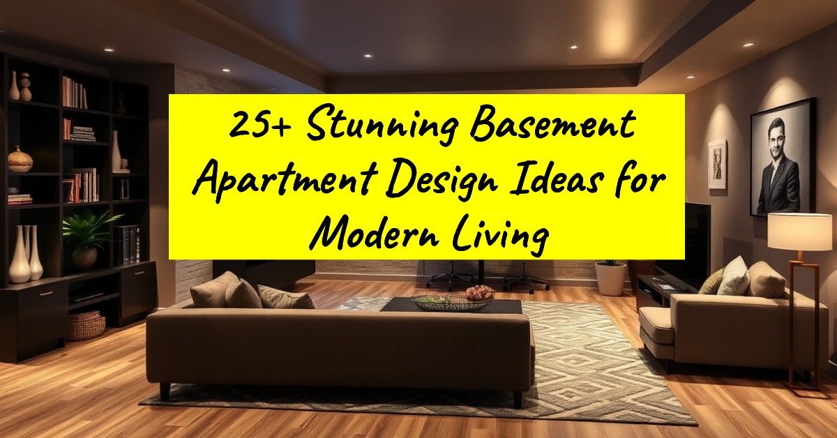 25+ Stunning Basement Apartment Design Ideas for Modern Living