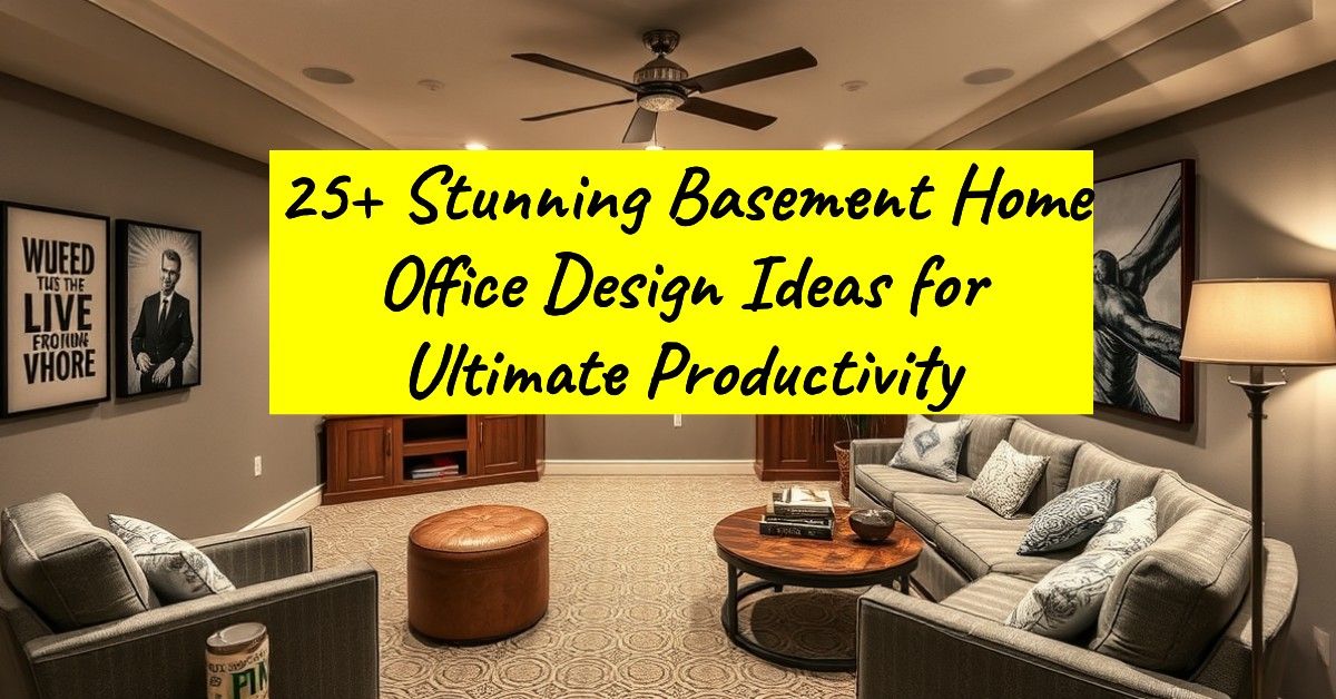 25+ Stunning Basement Home Office Design Ideas for Ultimate Productivity