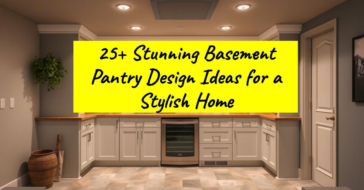 25+ Stunning Basement Pantry Design Ideas for a Stylish Home