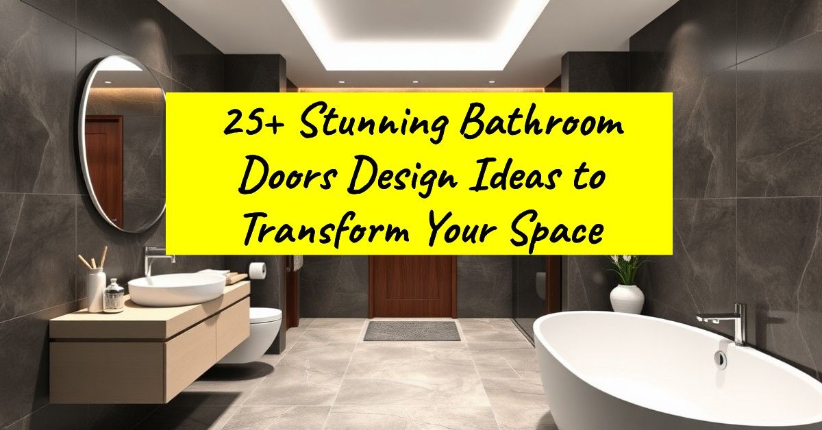 25+ Stunning Bathroom Doors Design Ideas to Transform Your Space