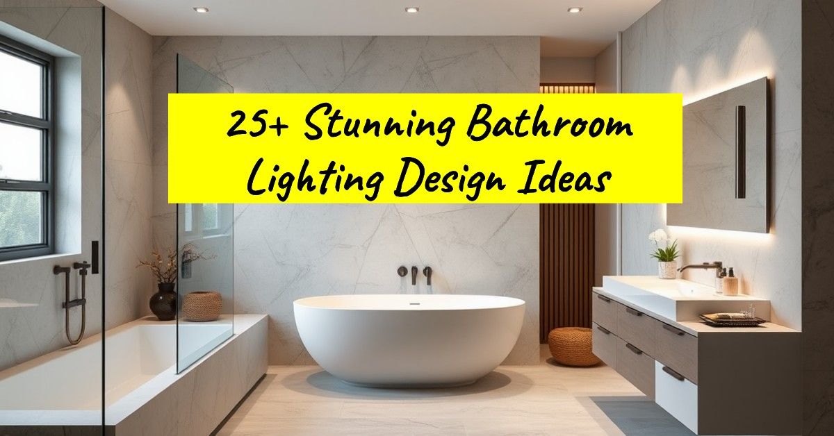 25+ Stunning Bathroom Lighting Design Ideas