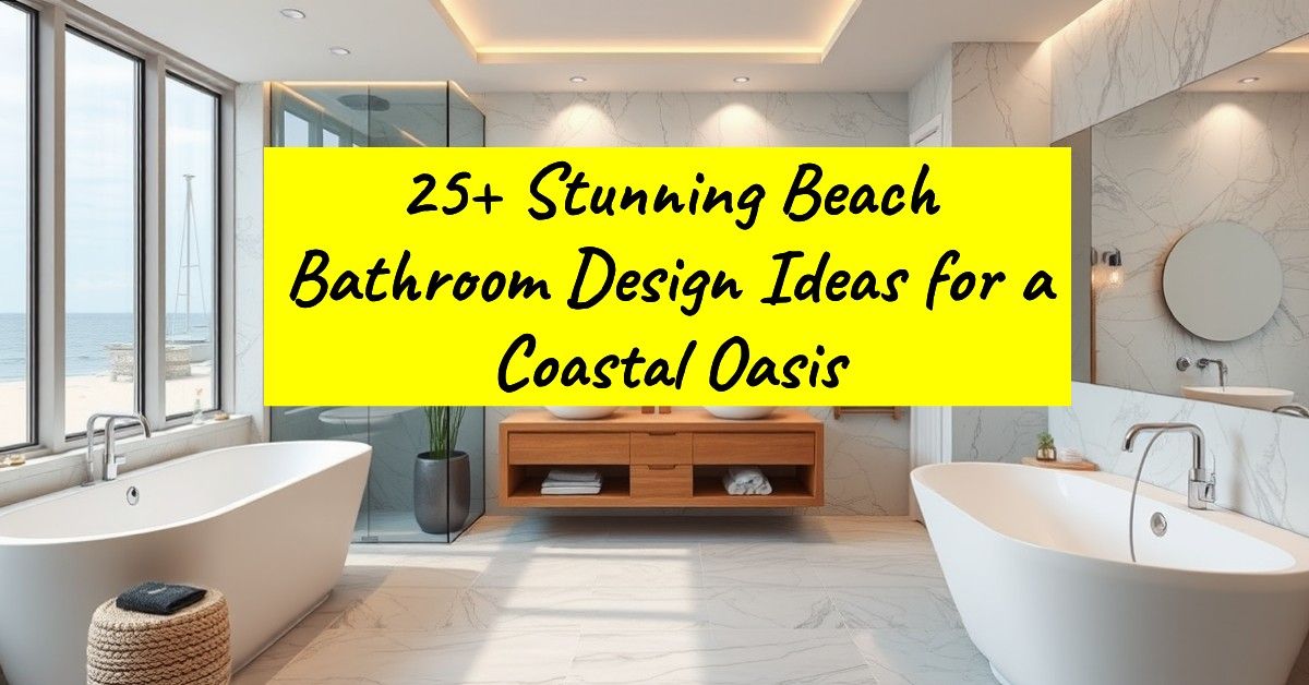 25+ Stunning Beach Bathroom Design Ideas for a Coastal Oasis