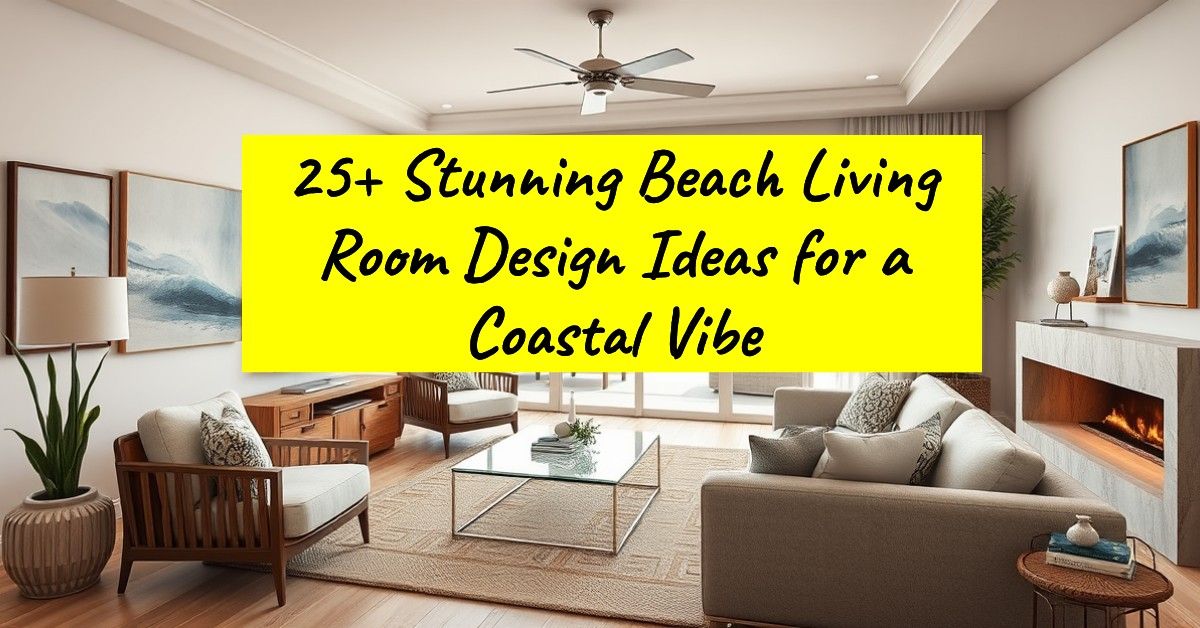 25+ Stunning Beach Living Room Design Ideas for a Coastal Vibe