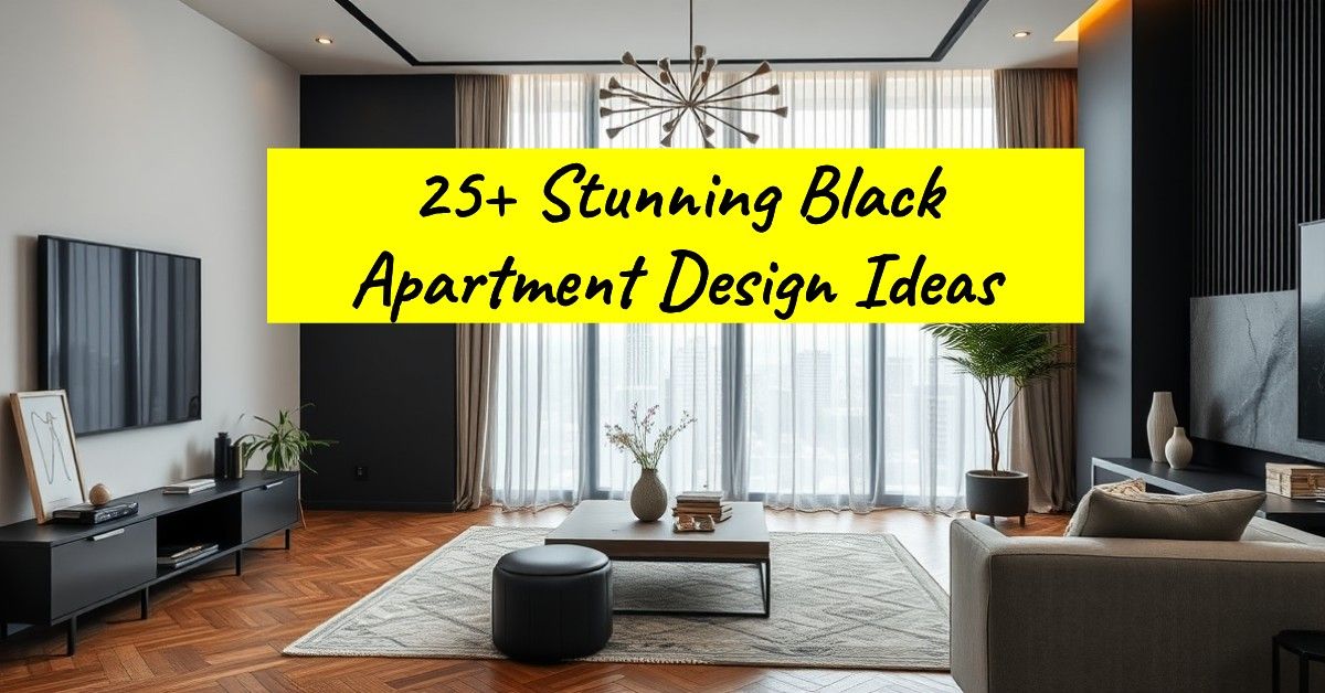 25+ Stunning Black Apartment Design Ideas