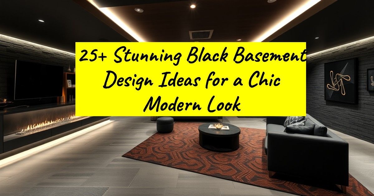 25+ Stunning Black Basement Design Ideas for a Chic Modern Look