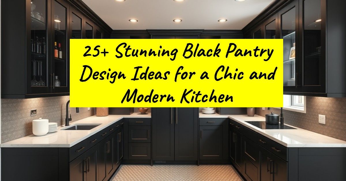 25+ Stunning Black Pantry Design Ideas for a Chic and Modern Kitchen