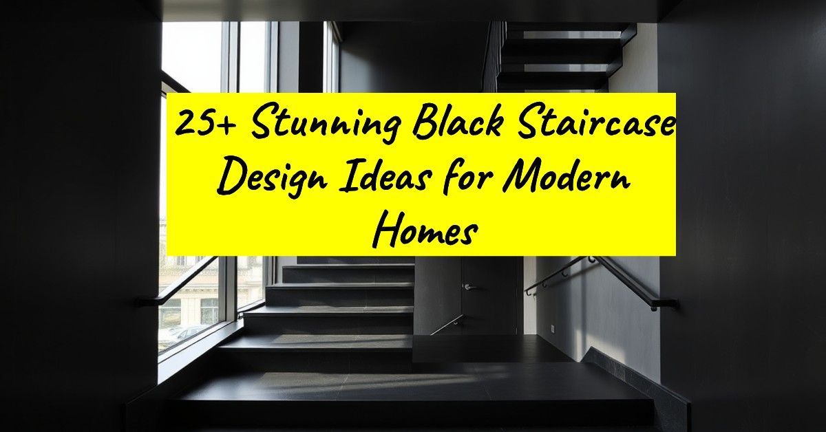 25+ Stunning Black Staircase Design Ideas for Modern Homes