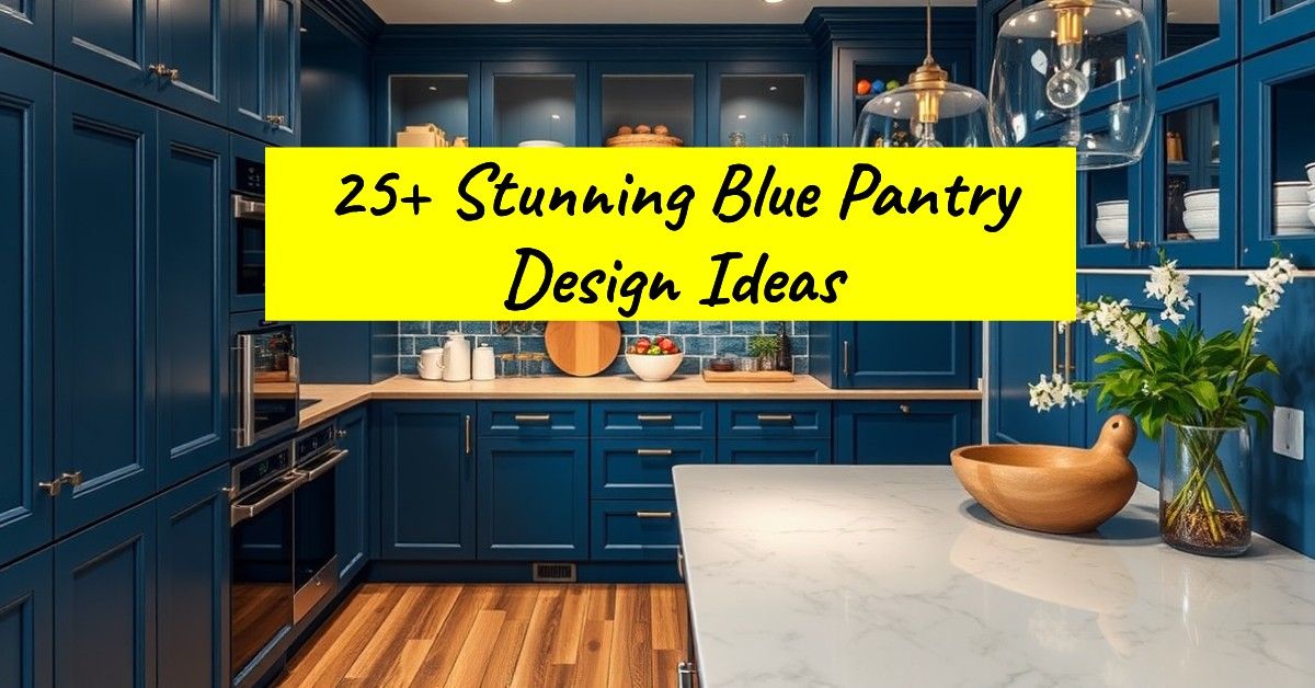 25+ Stunning Blue Pantry Design Ideas