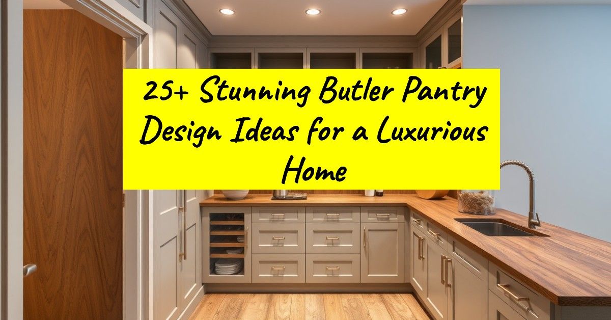 25+ Stunning Butler Pantry Design Ideas for a Luxurious Home