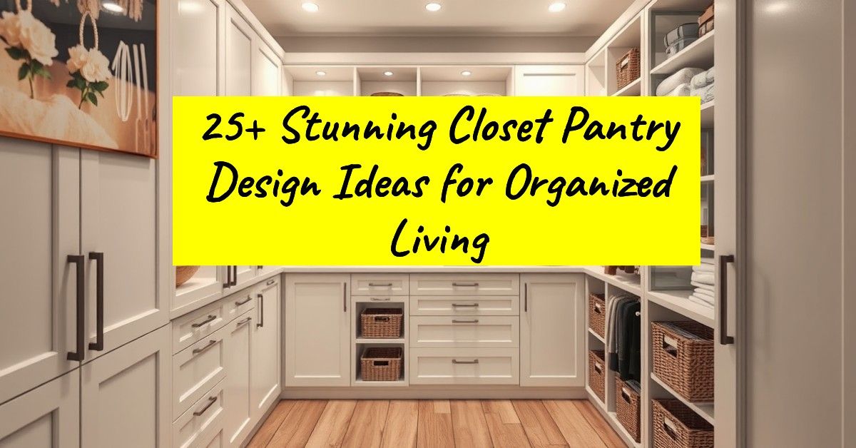 25+ Stunning Closet Pantry Design Ideas for Organized Living