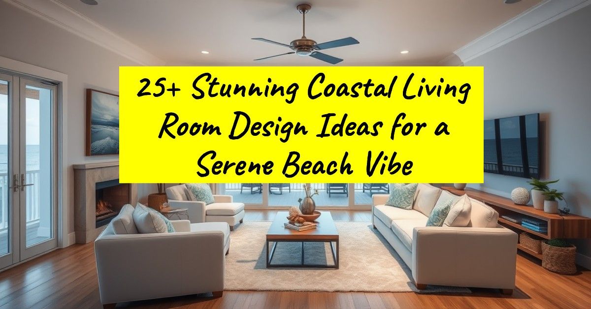 25+ Stunning Coastal Living Room Design Ideas for a Serene Beach Vibe