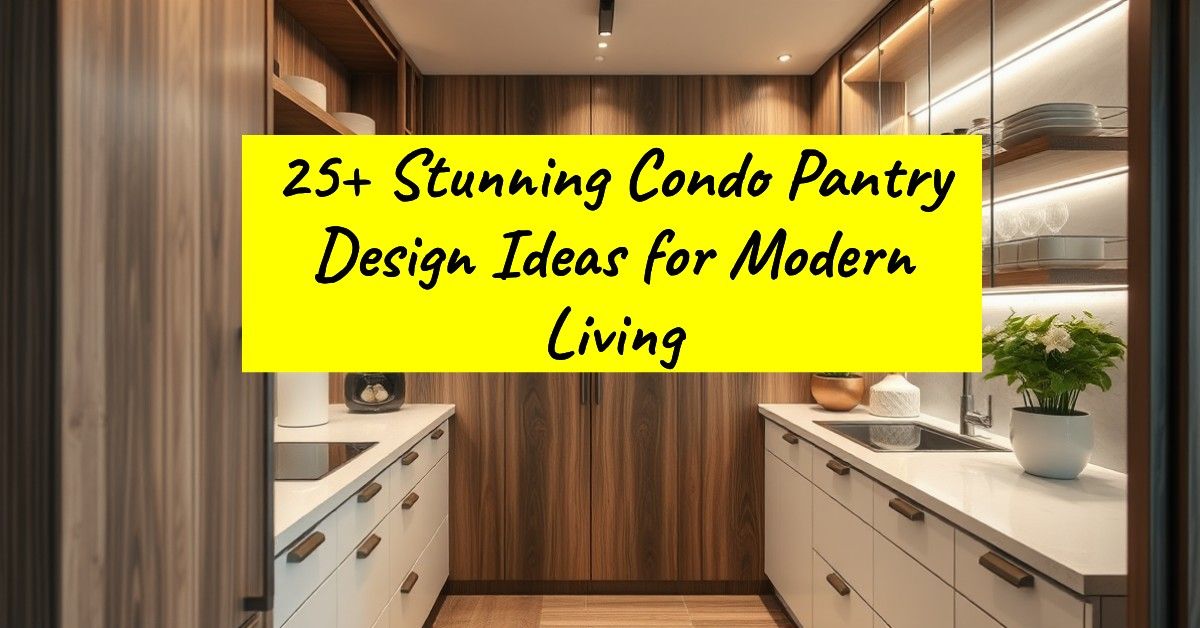 25+ Stunning Condo Pantry Design Ideas for Modern Living