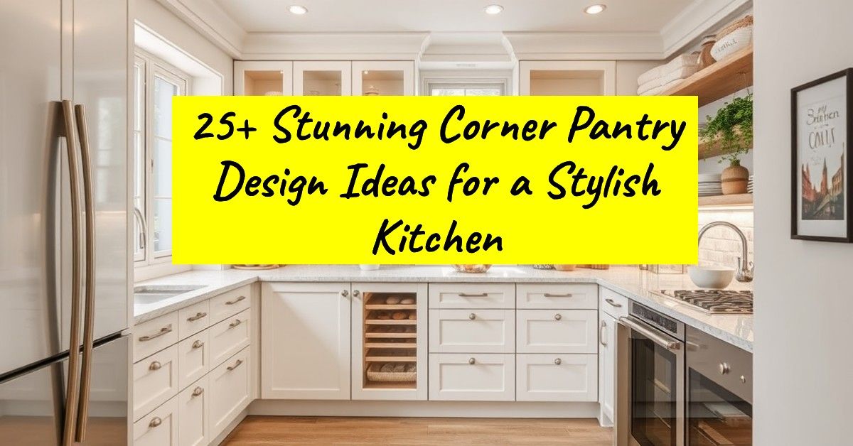 25+ Stunning Corner Pantry Design Ideas for a Stylish Kitchen