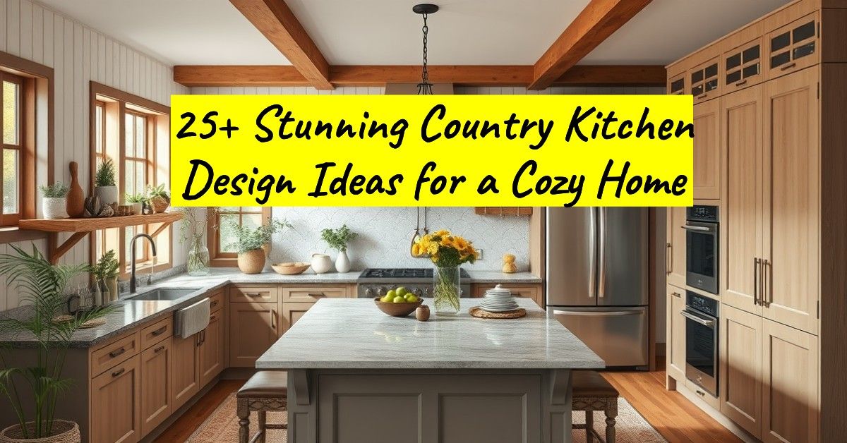 25+ Stunning Country Kitchen Design Ideas for a Cozy Home