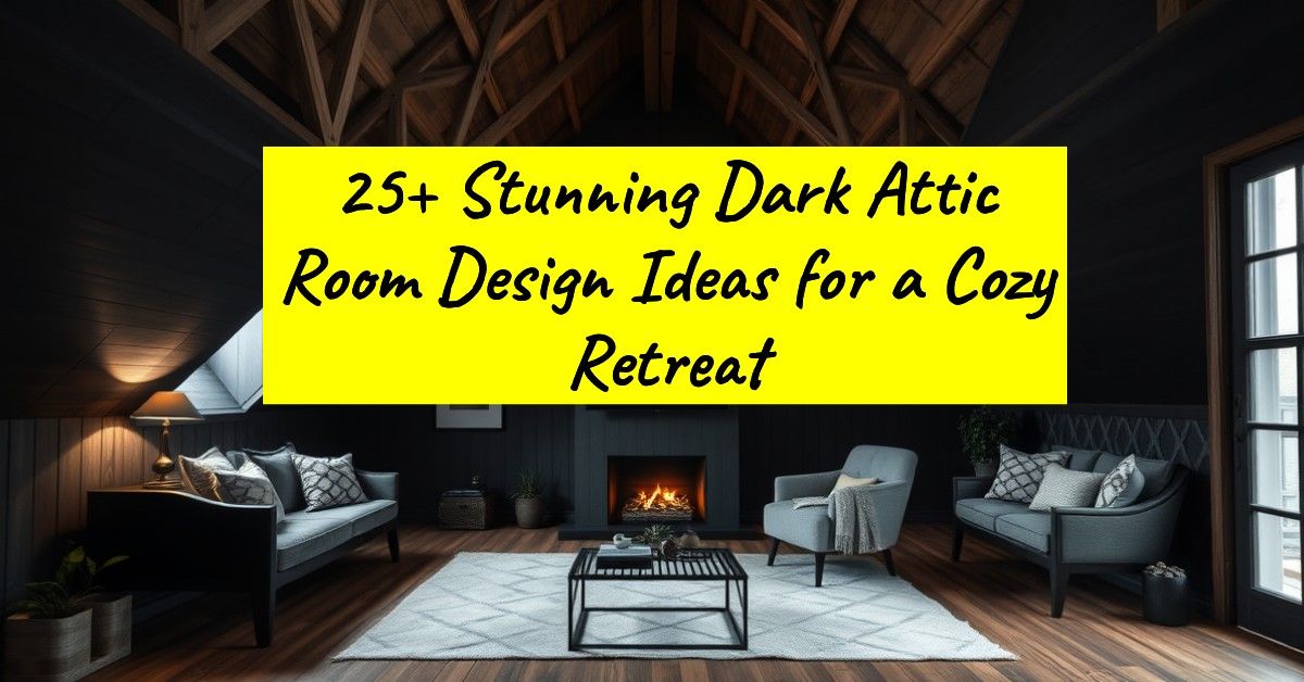 25+ Stunning Dark Attic Room Design Ideas for a Cozy Retreat