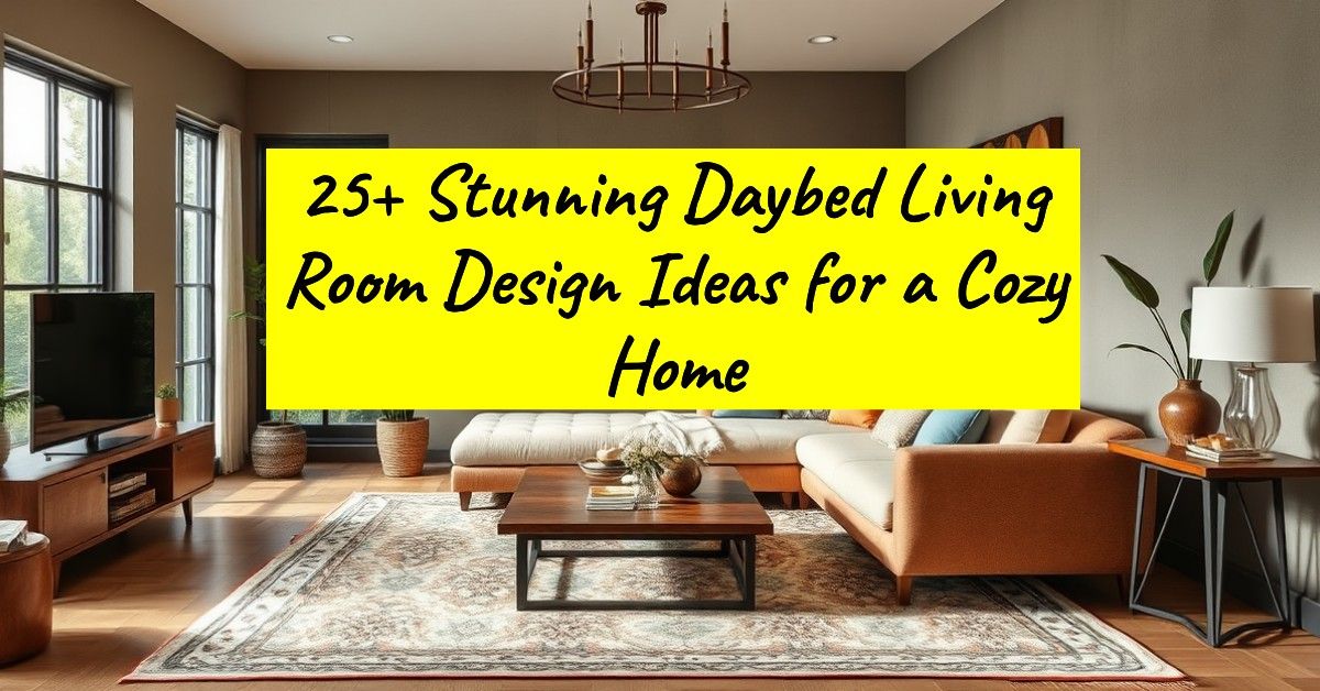 25+ Stunning Daybed Living Room Design Ideas for a Cozy Home