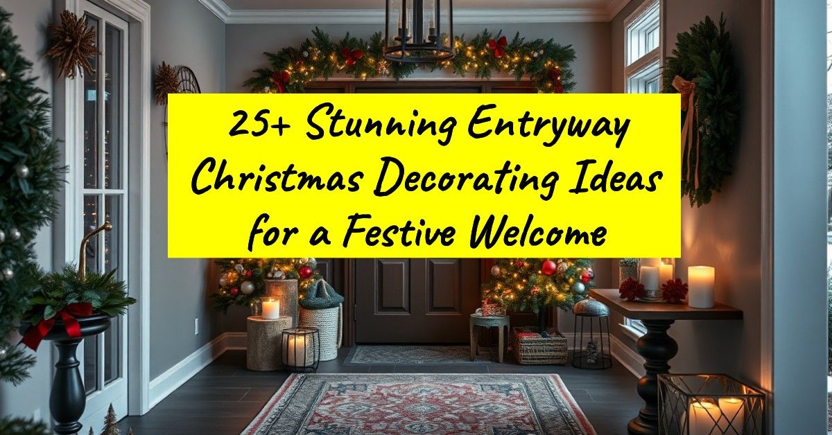 25+ Stunning Entryway Christmas Decorating Ideas for a Festive Welcome