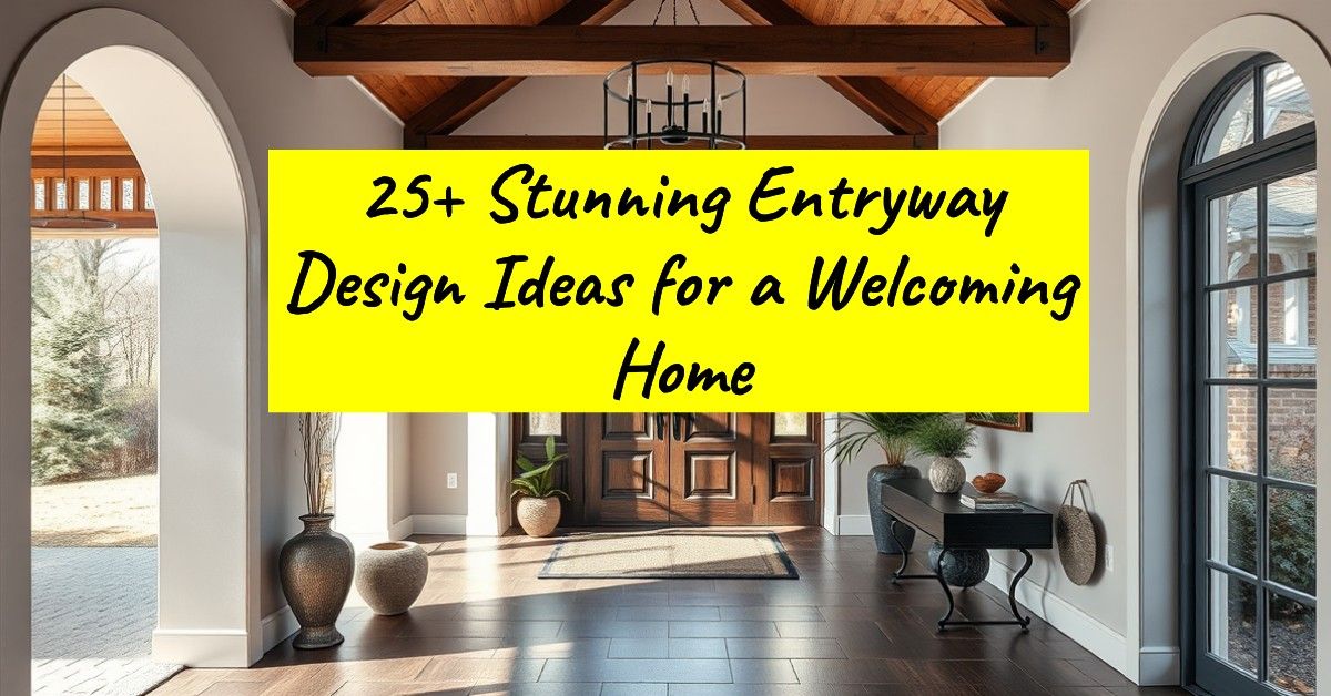 25+ Stunning Entryway Design Ideas for a Welcoming Home