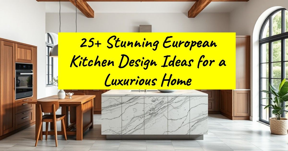 25+ Stunning European Kitchen Design Ideas for a Luxurious Home