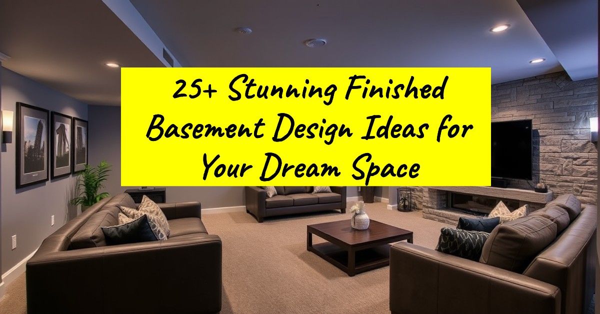 25+ Stunning Finished Basement Design Ideas for Your Dream Space