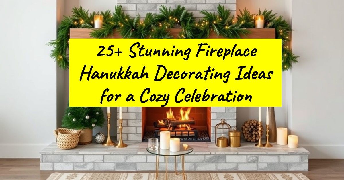 25+ Stunning Fireplace Hanukkah Decorating Ideas for a Cozy Celebration