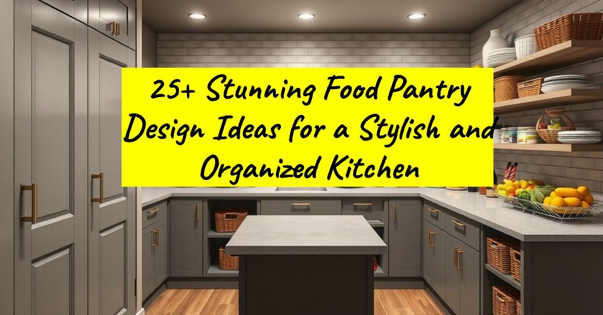 25+ Stunning Food Pantry Design Ideas for a Stylish and Organized Kitchen