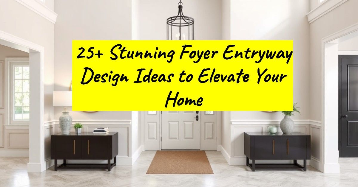 25+ Stunning Foyer Entryway Design Ideas to Elevate Your Home