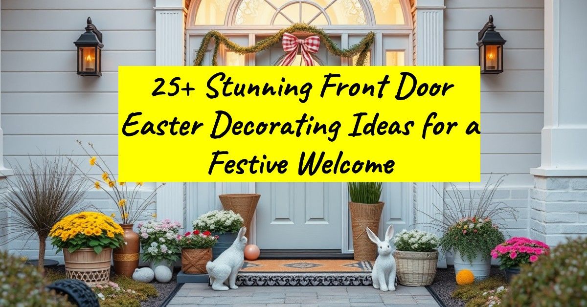 25+ Stunning Front Door Easter Decorating Ideas for a Festive Welcome